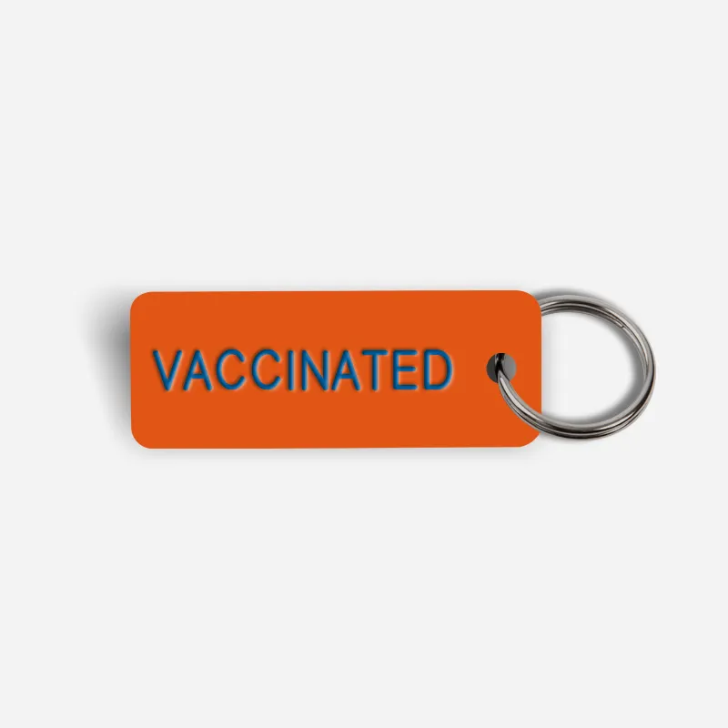 VACCINATED Keytag
