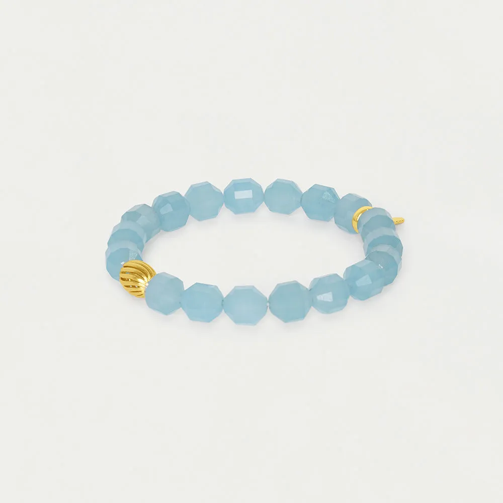 Valenca Beaded Bracelet ~ Aqua