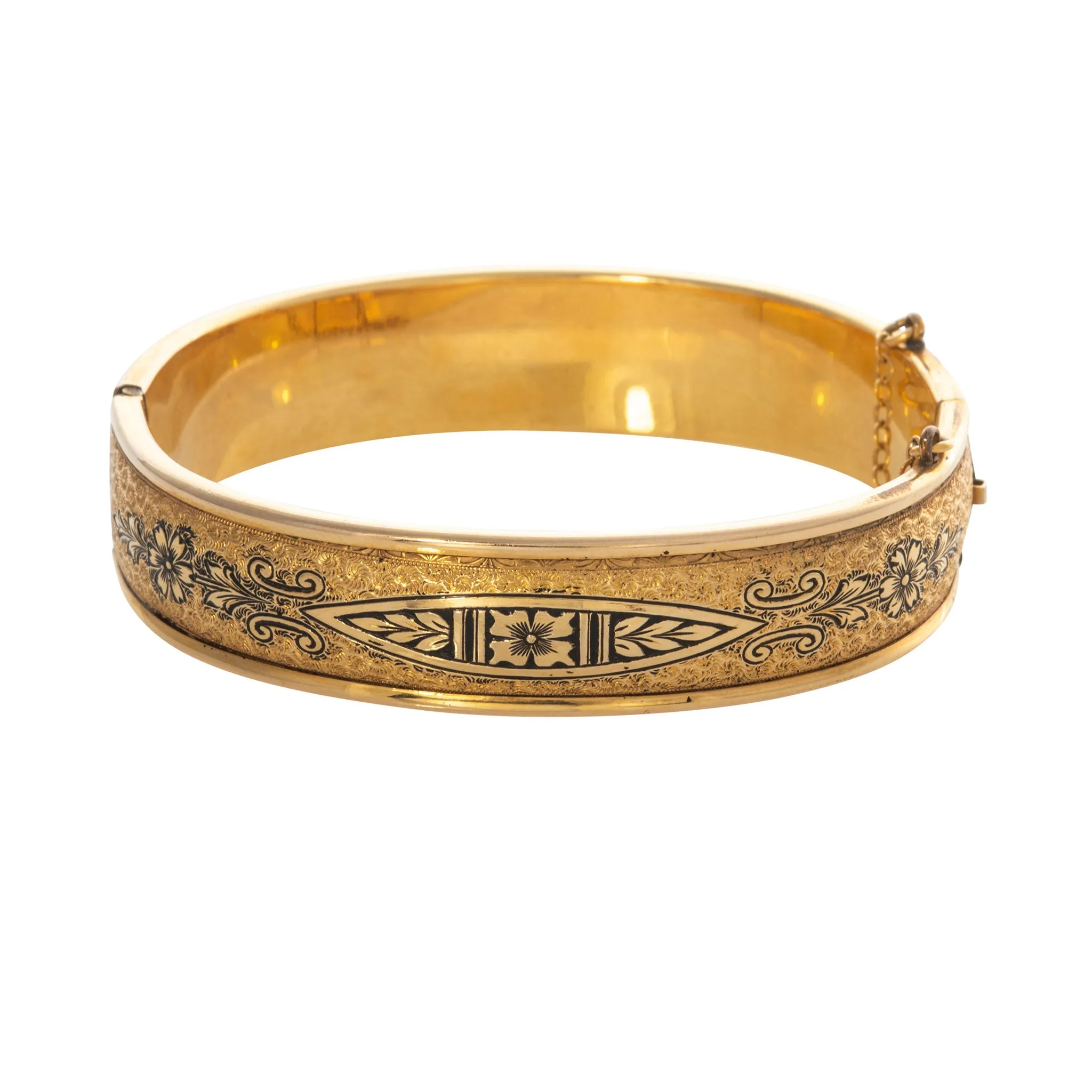 Victorian Taille dEpargn Gold-Filled Bangle