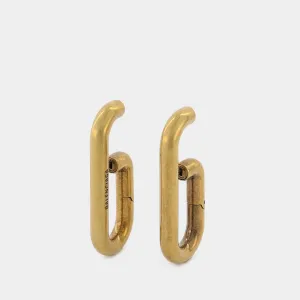 Volume Earrings in Aluminium and Gold-Tone Brass