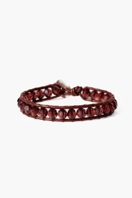 Wrap Bracelet- Burgundy