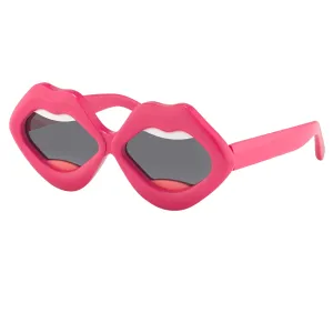 Yaz Bukey x Linda Farrow Pink Grey Sunglasses YAZ1C2SUN
