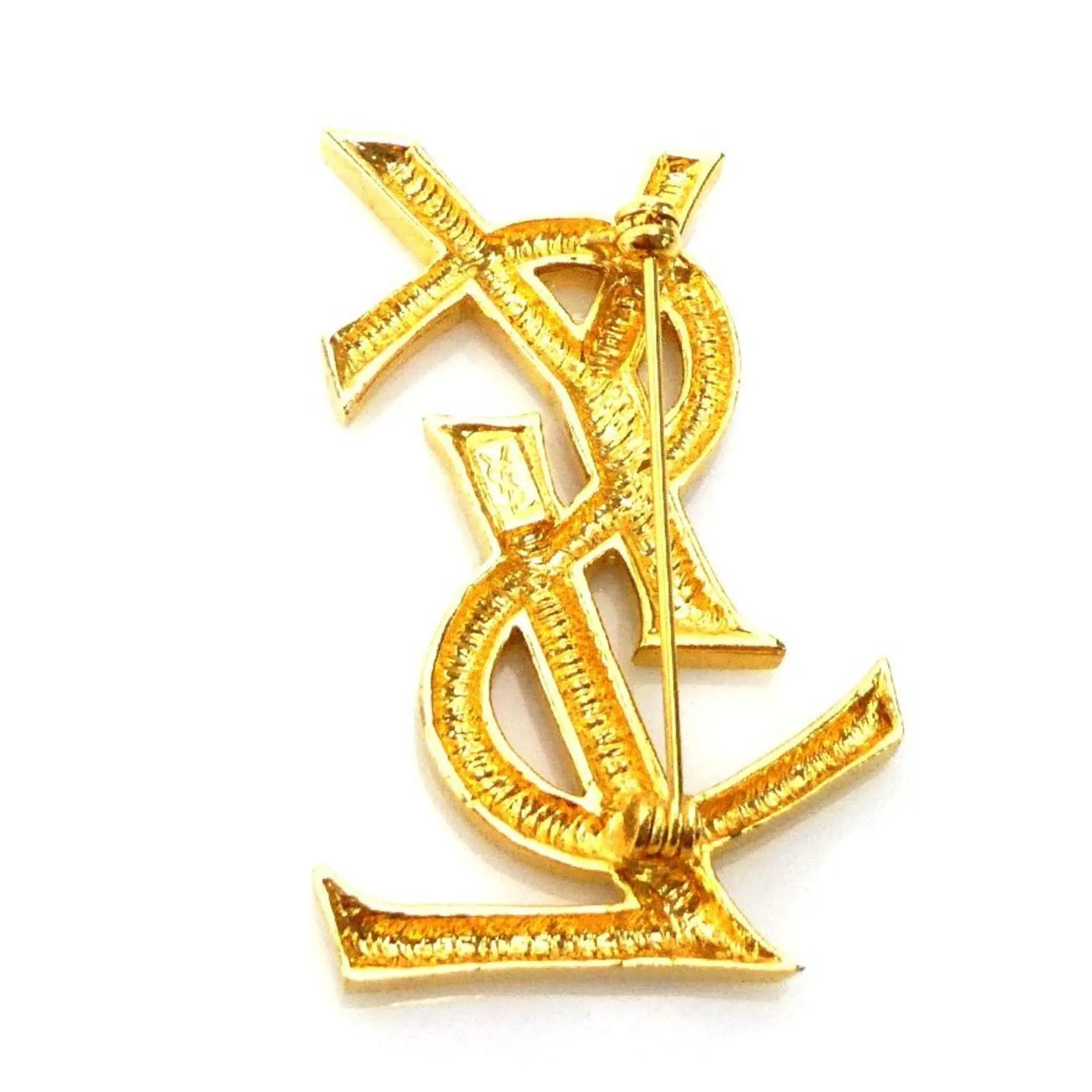 Yves Saint Laurent Metal Brooch (Pre-Owned)