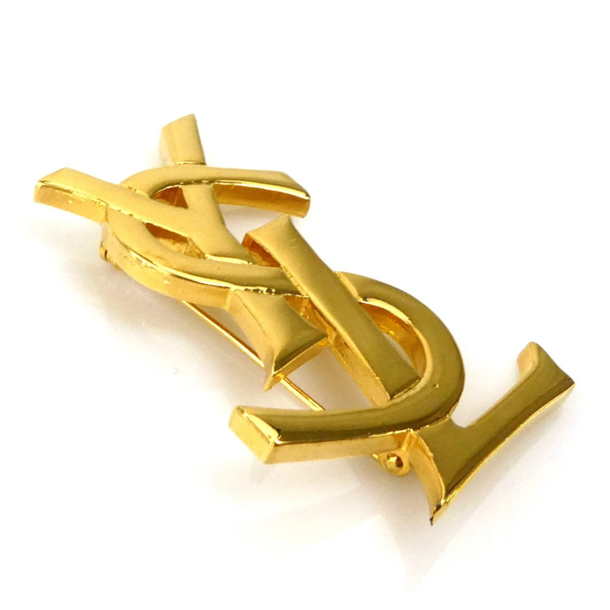 Yves Saint Laurent Metal Brooch (Pre-Owned)